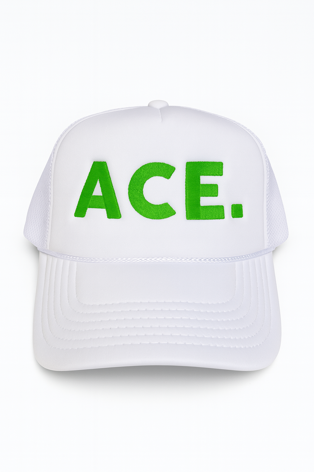 COURT JUNKIES® CLASSIC EMBROIDERED DETAIL ACE. TRUCKER HAT