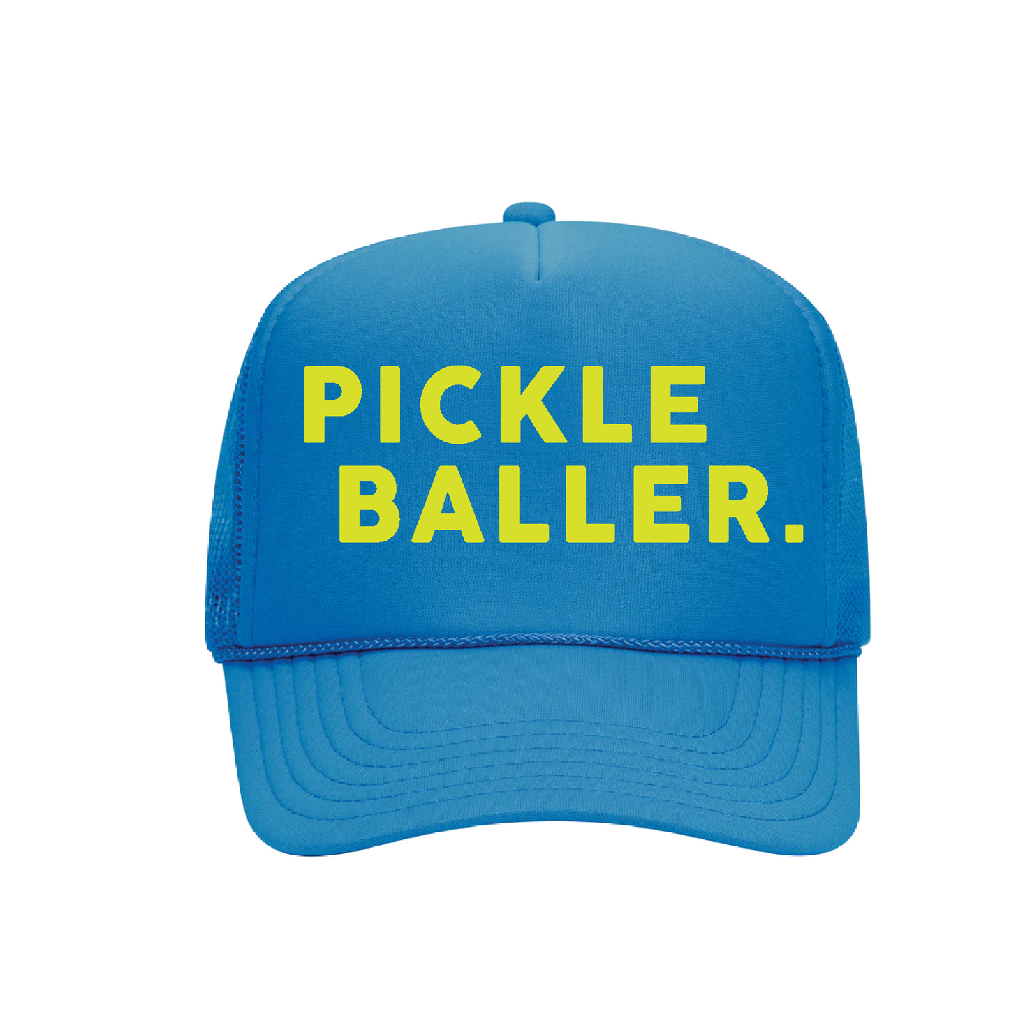 COURT JUNKIES® PICKLE BALLER. TRUCKER HAT