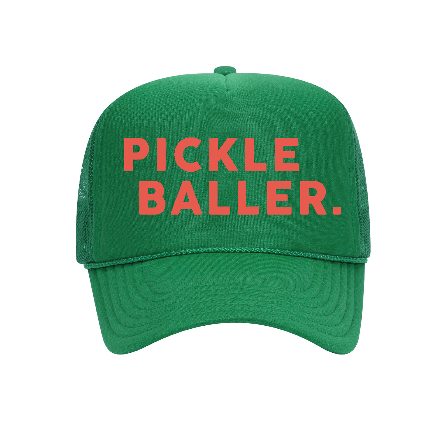 COURT JUNKIES® PICKLE BALLER. TRUCKER HAT