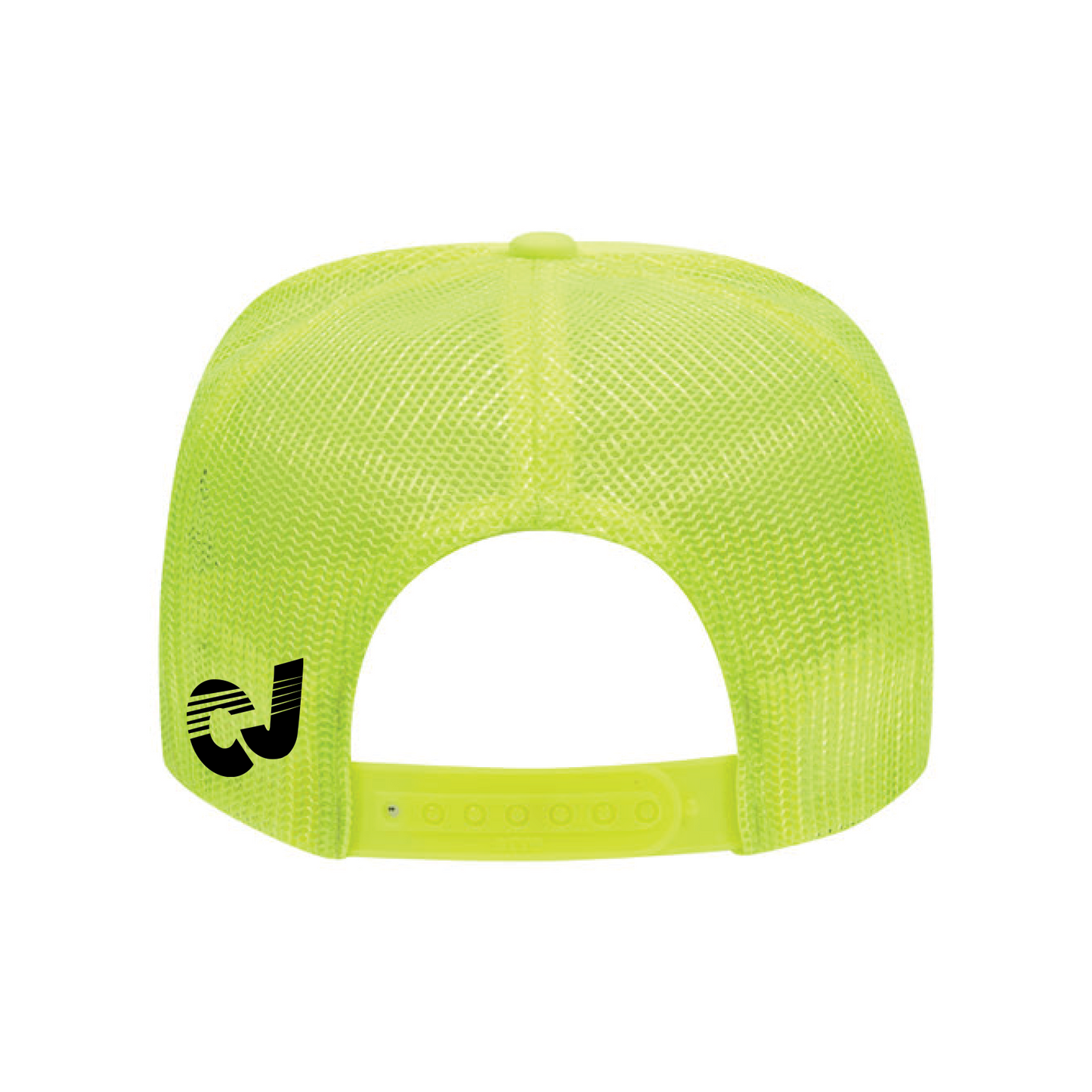 PLAYER. NEON TENNIS BALL, TRUCKER HAT