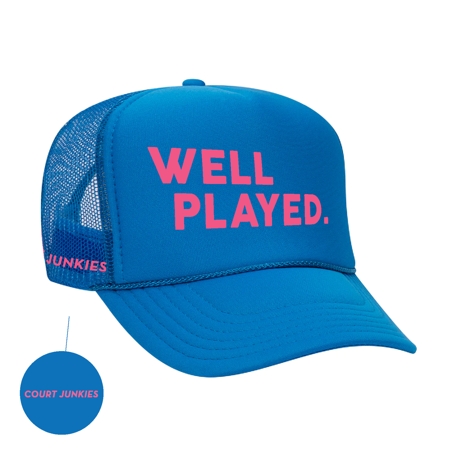 COURT JUNKIES® WELL PLAYED. TRUCKER HAT