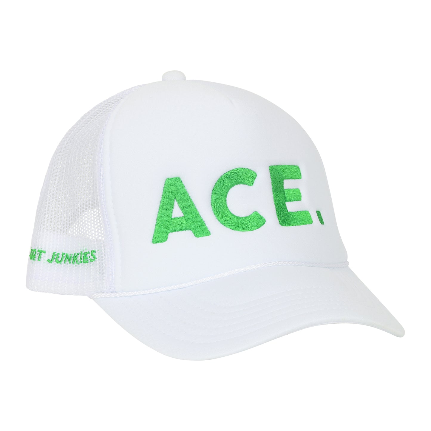 COURT JUNKIES® CLASSIC EMBROIDERED DETAIL ACE. TRUCKER HAT