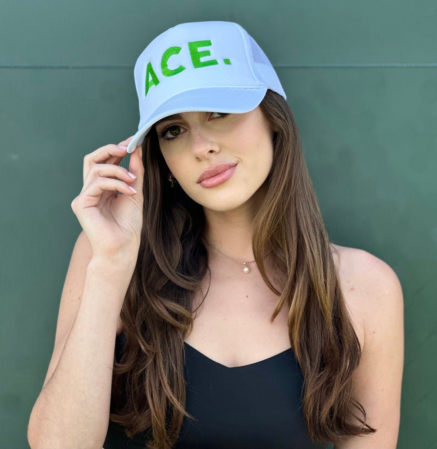 COURT JUNKIES® CLASSIC EMBROIDERED DETAIL ACE. TRUCKER HAT