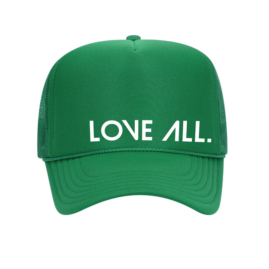 LOVE ALL. TRUCKER HAT